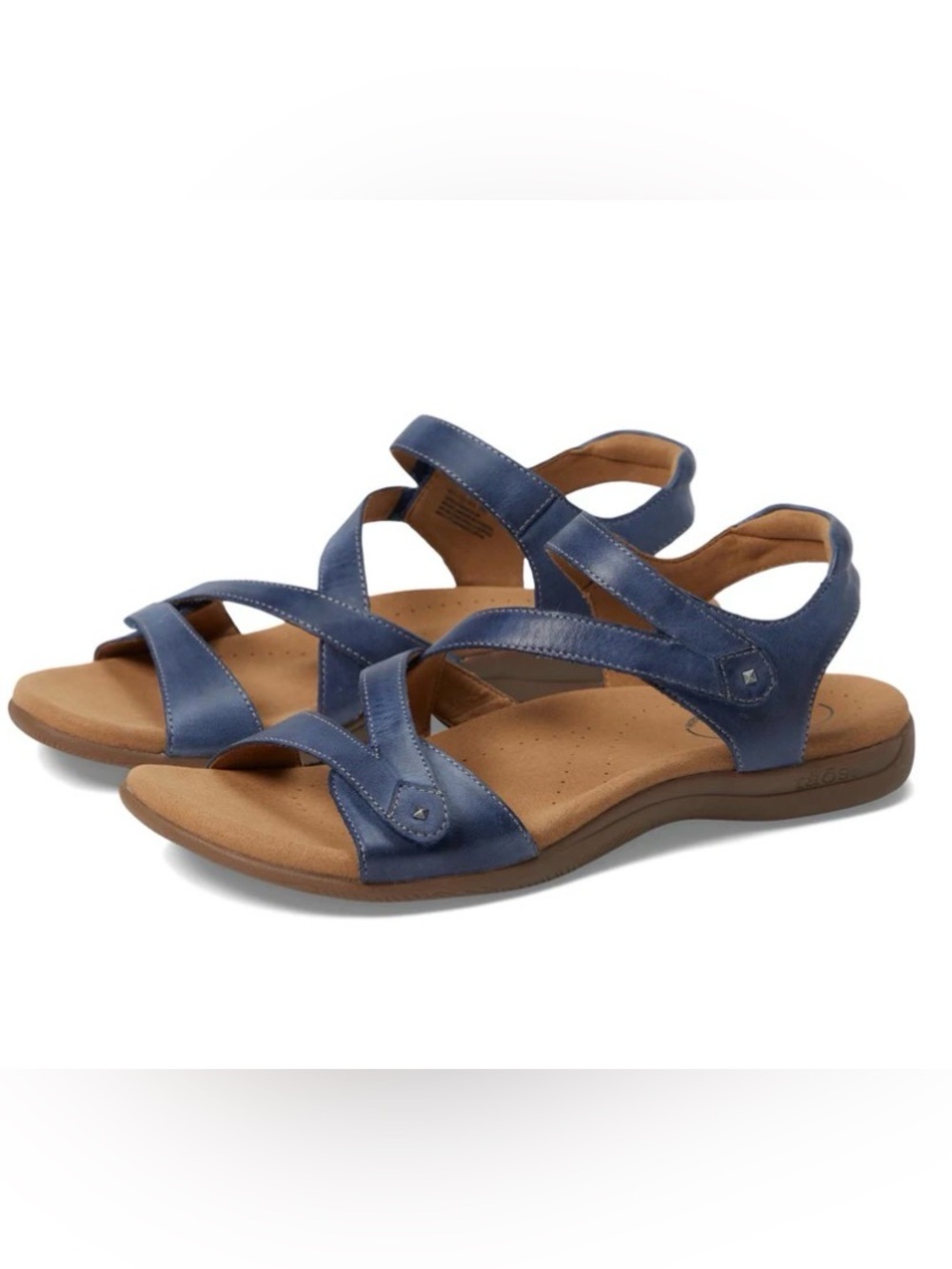 Women’s Taos Big Time Leather Comfort Sandal – Dark Blue-EU 41W